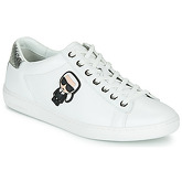 Karl Lagerfeld  KUPSOLE II KARL IKONIC LO LACE  women's Shoes (Trainers) in White