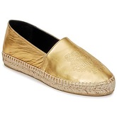 Kenzo  TIGER METALIC SYNTHETIC LEATHER  women's Espadrilles / Casual Shoes in Gold