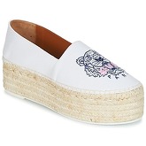 Kenzo  PLATFORM TIGER ESPADRILLES  women's Espadrilles / Casual Shoes in White