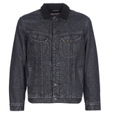 Lee  SHERPA RIDER  men's Denim jacket in Black