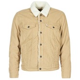 Levis  TYPE 3 SHERPA TRUCKER  men's Denim jacket in Beige