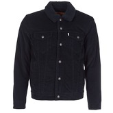 Levis  TYPE 3 SHERPA TRUCKER  men's Denim jacket in Black