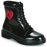 Love Moschino  RAIN  LOVE  women's Wellington Boots in Black