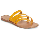 LPB Shoes  ROXANNE  women's Flip flops / Sandals (Shoes) in Yellow