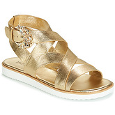 MICHAEL Michael Kors  FRIEDA FLAT  women's Sandals in Gold