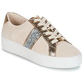 MICHAEL Michael Kors  POPPY STRIPE LACE UP  women's Shoes (Trainers) in Gold