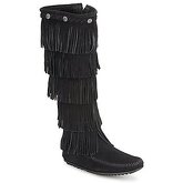 Minnetonka  5 LAYER FRINGE BOOT  women's High Boots in Black