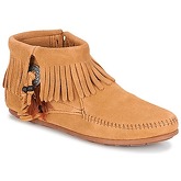 Minnetonka  CONCHO FEATHER SIDE ZIP BOOT  women's Mid Boots in Brown