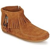Minnetonka  CONCHO FEATHER SIDE ZIP BOOT  women's Mid Boots in Brown
