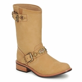 Miss L'Fire  MCQUEEN  women's Mid Boots in Beige