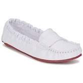 Mocks  CANVAS SADDLE  women's Loafers / Casual Shoes in White