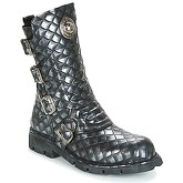 New Rock  GRUNGY  women's Mid Boots in Black