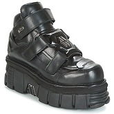 New Rock  PLATEFORMROCK  women's Mid Boots in Black