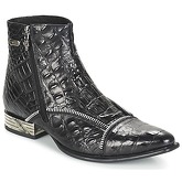 New Rock  GRAVES  men's Mid Boots in Black