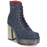 New Rock  BOSTA  women's Low Ankle Boots in Blue