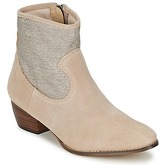 One Step  CLAIR  women's Low Ankle Boots in Beige