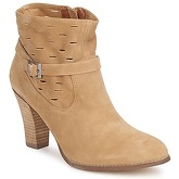 One Step  VIRNA  women's Low Ankle Boots in Beige