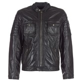 Pepe jeans  CINNAMON  men's Leather jacket in Black