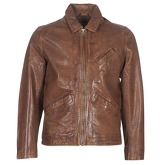Pepe jeans  FLAUWE  men's Leather jacket in Brown