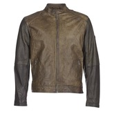 Pepe jeans  VINCENT  men's Leather jacket in Green