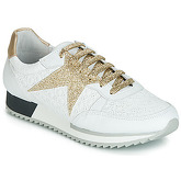 Philippe Morvan  REVE V2 NAPPA BLANC/GOLD  women's Shoes (Trainers) in White