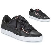 Puma  WN SUEDE HEART LEATHER.BLA  women's Shoes (Trainers) in Black