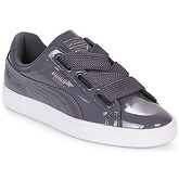 Puma  WN BASKET HEART PATENT.IRO  women's Shoes (Trainers) in Grey