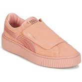 Puma  PLATFORMSTRAP SATIN EP W'S  women's Shoes (Trainers) in Pink