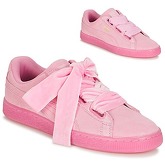 Puma  SUEDE HEART RESET WN'S  women's Shoes (Trainers) in Pink