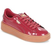 Puma  Basket Platform Patent  women's Shoes (Trainers) in Red