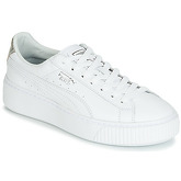 Puma  WN SUEDE PLATFM OPULENT.WH  women's Shoes (Trainers) in White