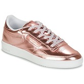 Reebok Classic  CLUB C 85 S SHINE  women's Shoes (Trainers) in Pink