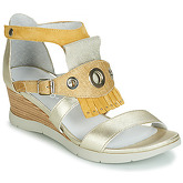 Regard  RUBIKA V3 VEL JAUNE  women's Sandals in Yellow