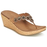 Skechers  BEVERLEE  women's Flip flops / Sandals (Shoes) in Brown