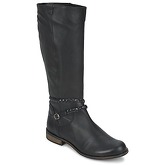 So Size  BERTOU  women's High Boots in Black