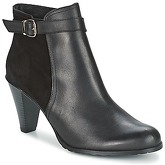 So Size  MOSEKA  women's Low Ankle Boots in Black