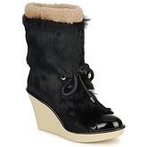 Sonia Rykiel  HAIRY  women's Low Ankle Boots in Black