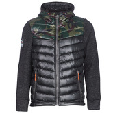 Superdry  STORM HYBRID CHEVRON CLR BLOCK ZIPHOOD  men's Jacket in Black