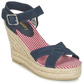 Superdry  ISABELLA ESPADRILLE WEDGE SHOE  women's Sandals in Blue