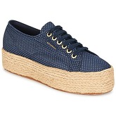 Superga  2790 FABRIC SHIRT TROPEW  women's Shoes (Trainers) in Blue