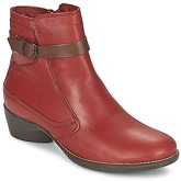 TBS  GENTLY  women's Low Ankle Boots in Red