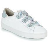 Victoria  BERLIN PIEL/VELCROS GLITTER  women's Shoes (Trainers) in White