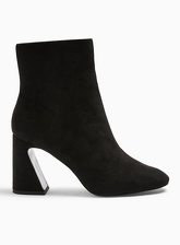Womens Belini Black Flare Heel Boots, BLACK