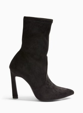 Womens Bounty Black Sock Boots, BLACK